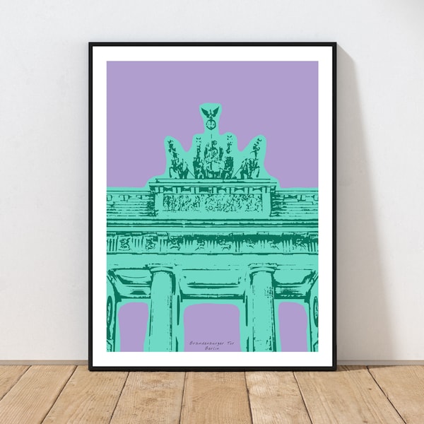 Brandenburger Tor Art Print van Embarcadero Prints | Brandenburger Tor kunst aan de muur | Berlijnse kunstprint | Duitsland Wall Art Decor