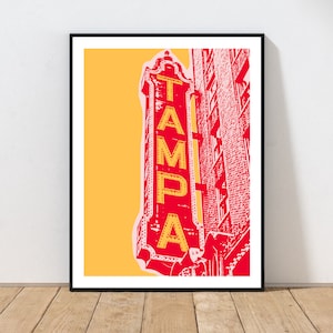 Tampa Theatre Art Print by Embarcadero Prints | Tampa Theatre Wall Art | Tampa Art Print | Florida Wall Art Decor