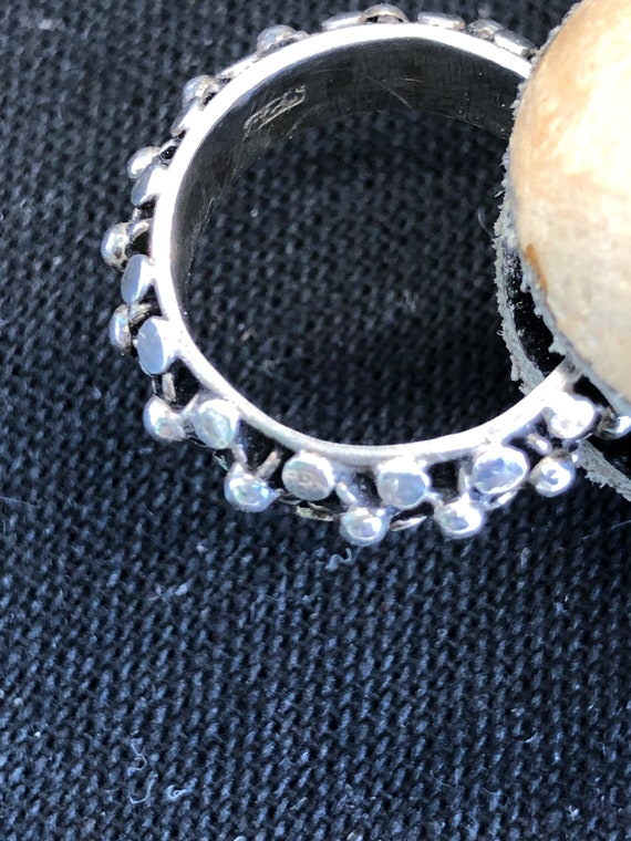 Sterling Silver Architectural Statement Band - Si… - image 2