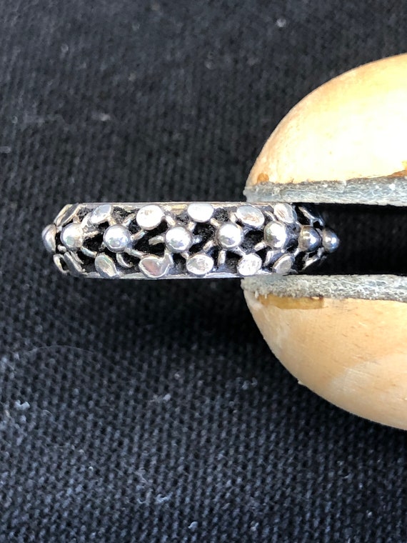 Sterling Silver Architectural Statement Band - Si… - image 3