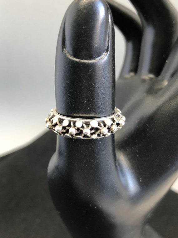 Sterling Silver Architectural Statement Band - Si… - image 1