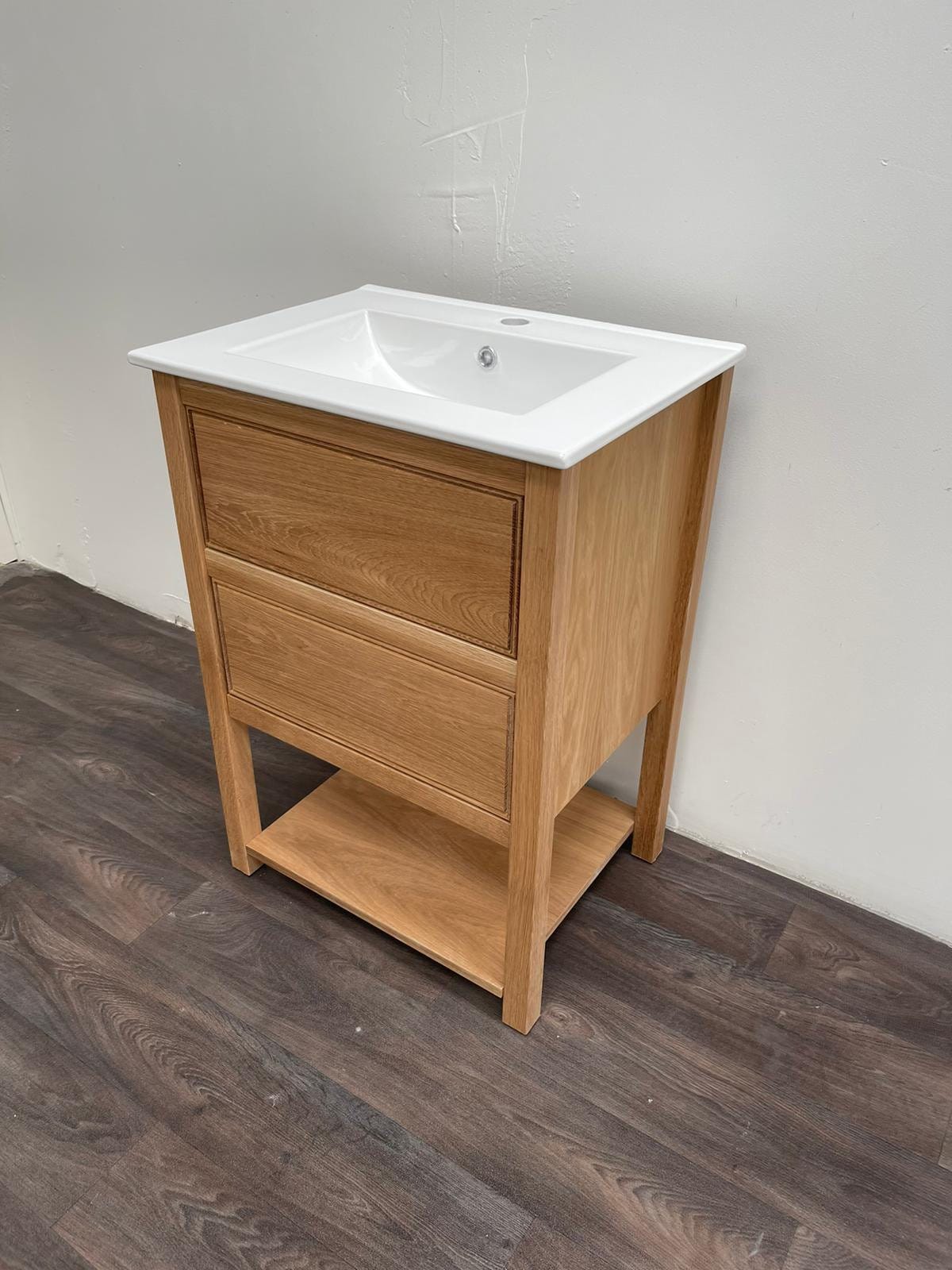Oak vanity unit |  ceramic basin | Norton Vanity