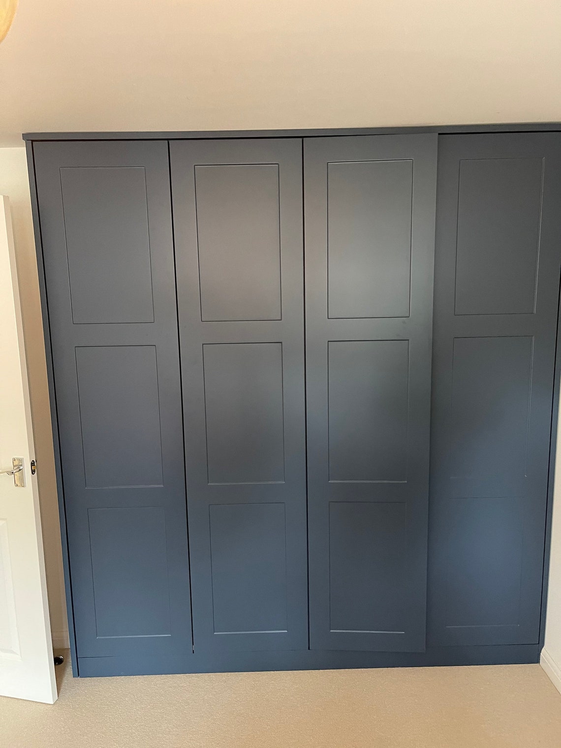 Bespoke Fitted Wardrobe Painted Doors custom Made Wardrobes Etsy UK