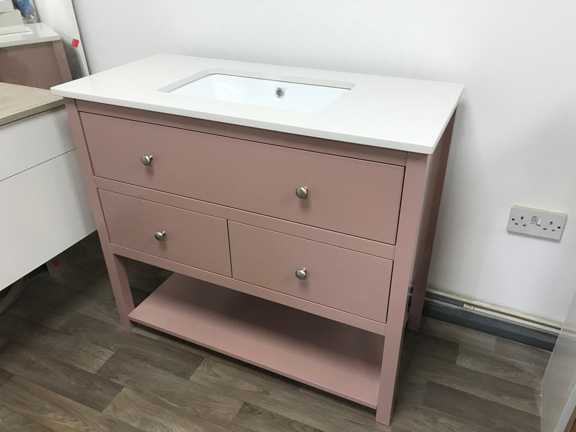 Painted Vanity Unit With Single Undermount Basin. Etsy UK