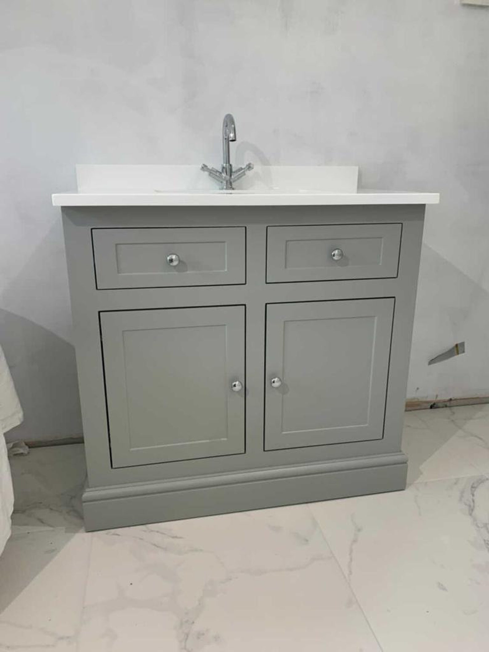 Cathedral Painted Vanity Unit With Single Undermount Basin. Etsy UK