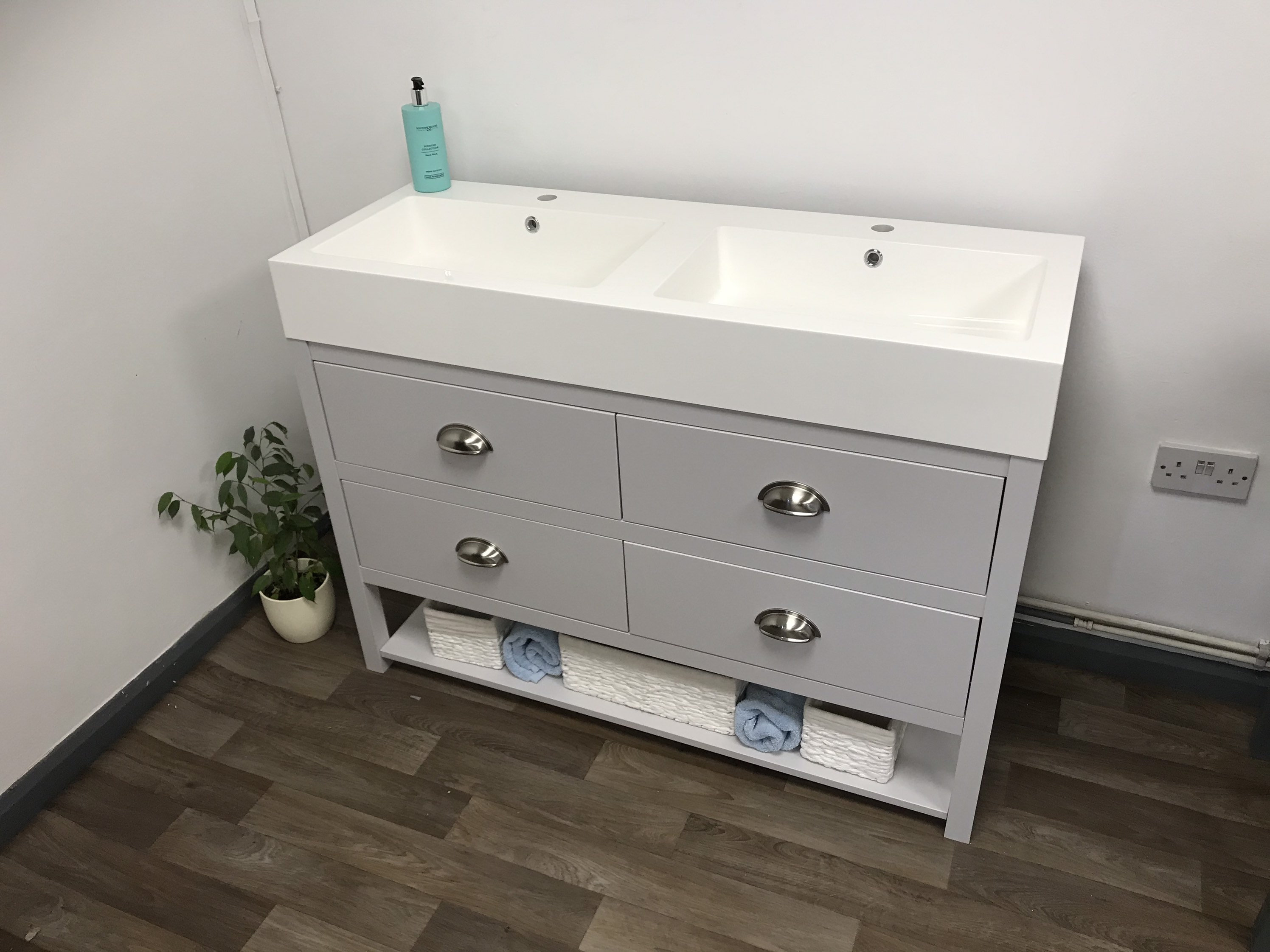 1200mm Painted vanity unit double basin any colour Etsy