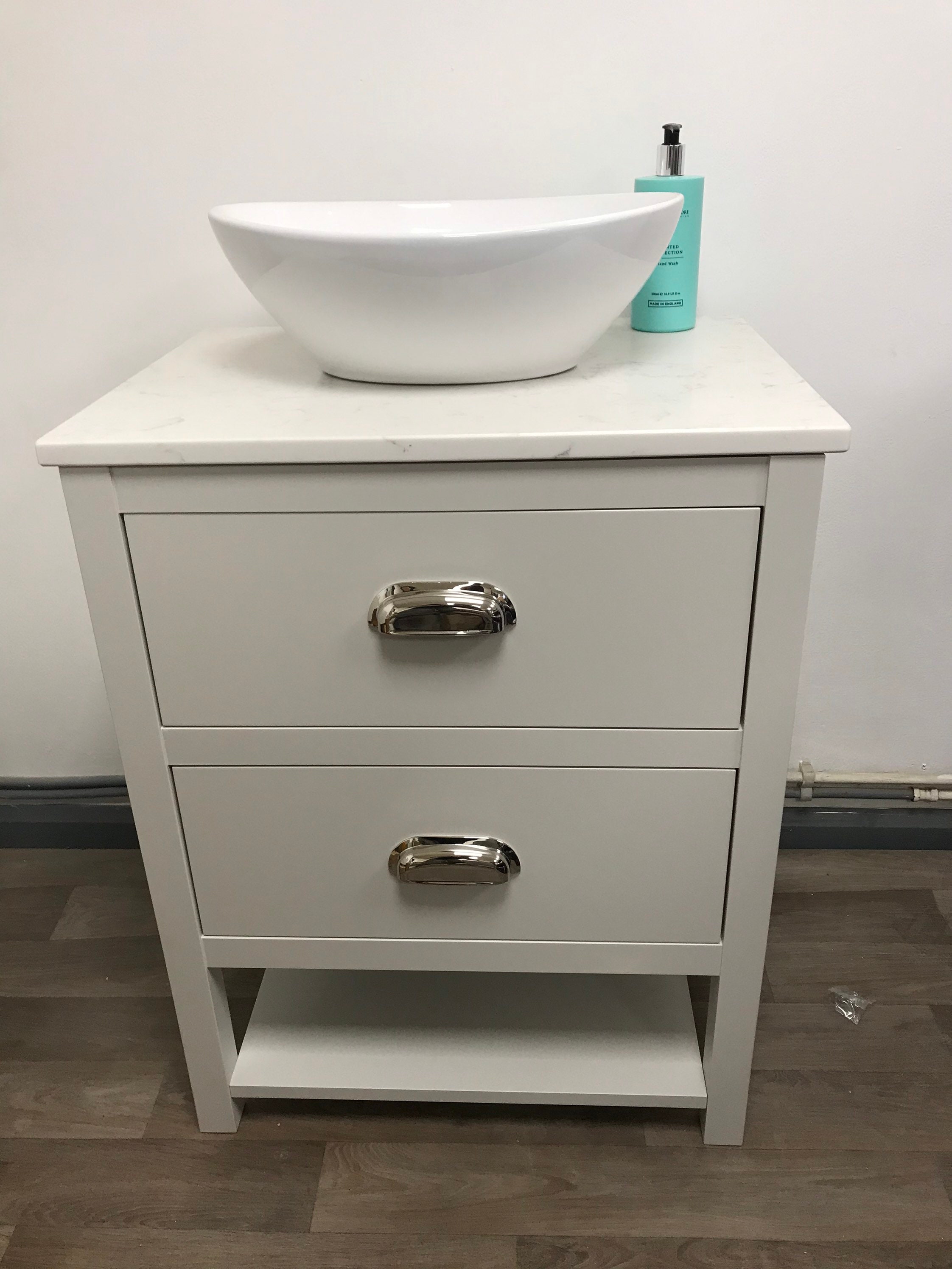 Countertop Vanity unit painted in Farrow & Ball. Ceramic Sink. Etsy