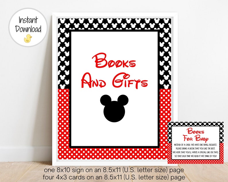 MM1 Baby Shower Instant Download Printable Baby Shower Game Mouse Baby Shower Baby Books Books For Baby Baby Shower Game