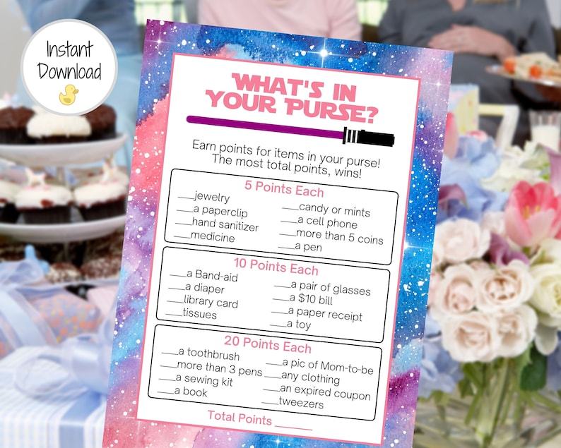 Baby Shower Instant Download Pink Jedi Baby Shower 8 Baby Shower Games Bundle Baby Shower Games Pack SW1 Baby Shower Games Printable