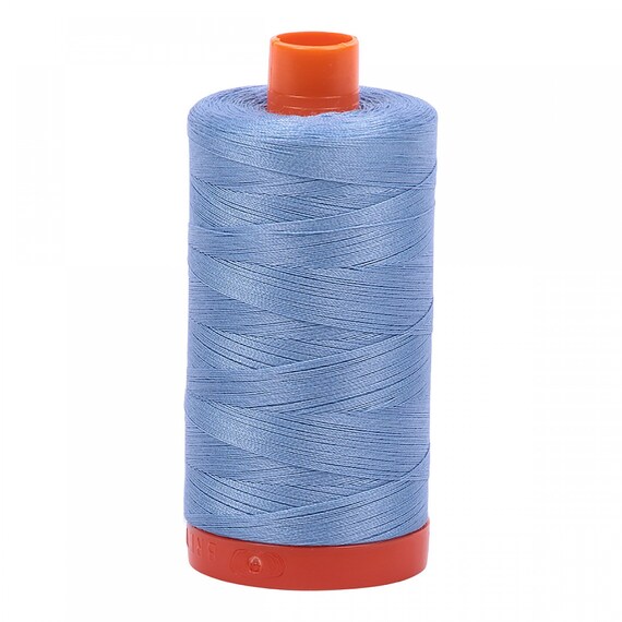 Aurifil Cotton Sewing Quilt Quilting Thread MAKO - 50 wt weight - 1422 yards per spool | Blue Brown Pink Beige Green Grey