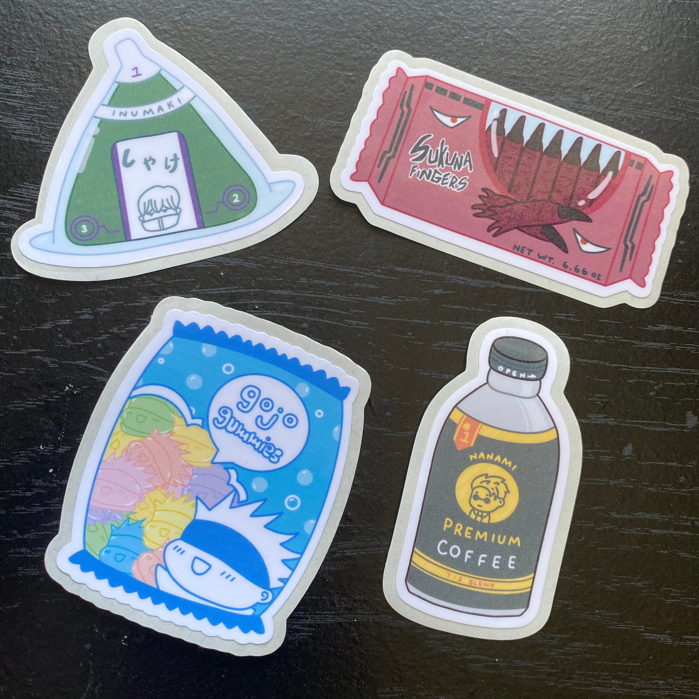 Jujutsu Kaisen Vinyl Waterproof Stickers | Gojo Satoru, Itadori, Megu…