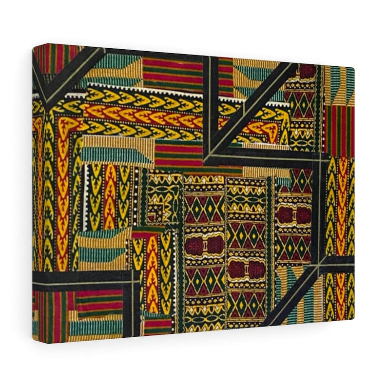 Dare to Be Unique Modern African Fabric Wall Art Design, African Print