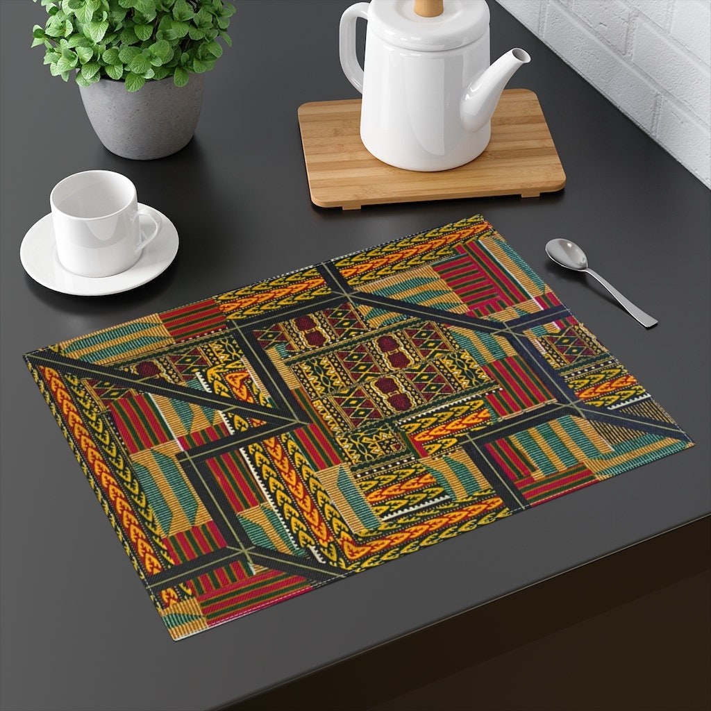 African designed Placemat set of 2 4 or 6 100 percent Etsy