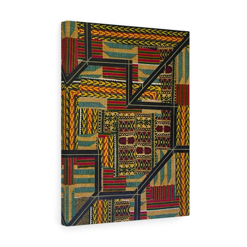 Dare to Be Unique Modern African Fabric Wall Art Design, African Print