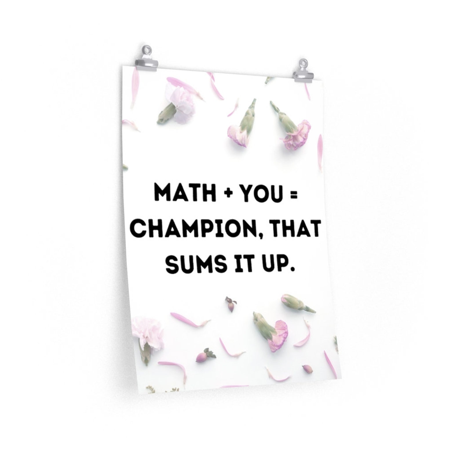 Math Poster Fun Inspirational Poster Classroom Posters Etsy