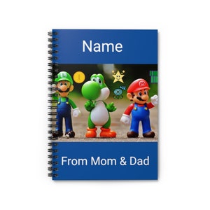 Personalized Super Mario notebook