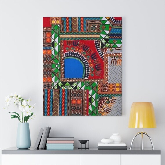 Etsy textile wall art sale