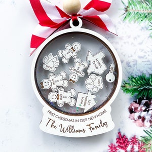 first Christmas in new home ornament, our first home ornament, personalized new house ornament, best selling christmas ornaments first home