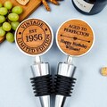 personalized 70th birthday gift for men, happy birthday gift for woman, custom wine stopper, wine gifts, aged to perfection, vintage 1956