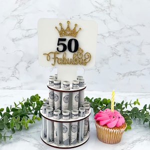 Cadeau du 50e anniversaire pour femme, 50 ans et plus, porte-monnaie d'anniversaire personnalisé, cadeau d'anniversaire pour maman, cadeaux d'anniversaire uniques pour elle