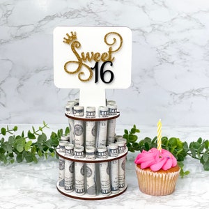 16 cadeaux pour les filles, cadeau du 16e anniversaire, porte-monnaie d'anniversaire personnalisé, cadeaux uniques pour elle, cadeau d'anniversaire en argent pour adolescente