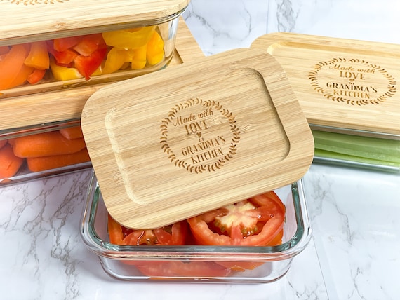 Ecofriendly Personalized Glass Tupperware Set Containers for Meal