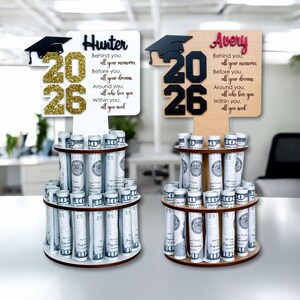 personalized graduation money holder 2026, graduation money tree gifts for her, college graduation gifts, high school graduation money cake image 10
