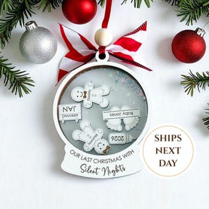 expecting parents christmas ornament, personalized pregnancy ornament, parents to be gift, baby coming soon, pregnancy reveal to husband