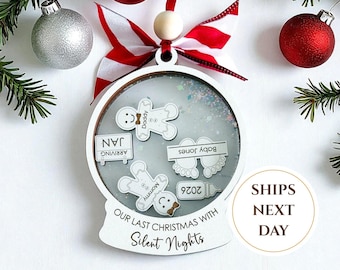 expecting parents christmas ornament, personalized pregnancy ornament, parents to be gift, baby coming soon, pregnancy reveal to husband