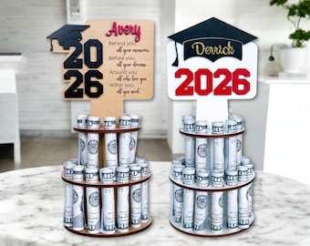 personalized graduation money holder for daughter, masters degree graduation gift for son, college graduation gifts for her, class of 2026