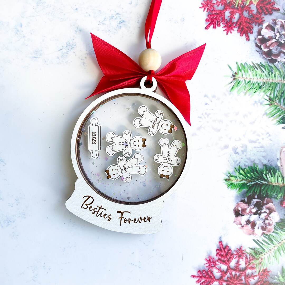 Personalized Besties Forever Ornament, Best Friend Christmas Ornaments ...