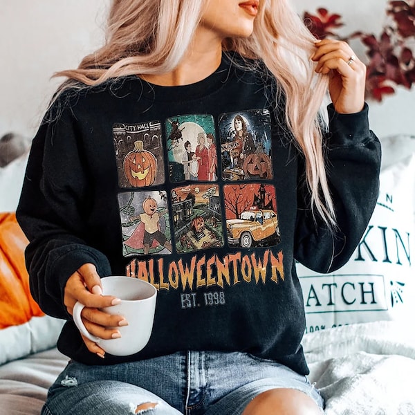 Vintage Halloweentown T-shirt, Halloweentown Universiteit Shirt, Halloweentown 1998 Shirt, Cadeau voor Halloween Shirt, Halloween Sweatshirt