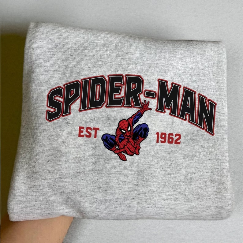 Vintage The Spider-man Shirt, Superhero Spiderman Sweatshirt, Peter Parker Shirt, Trending Sweatshirt, Spiderman Shirt image 3