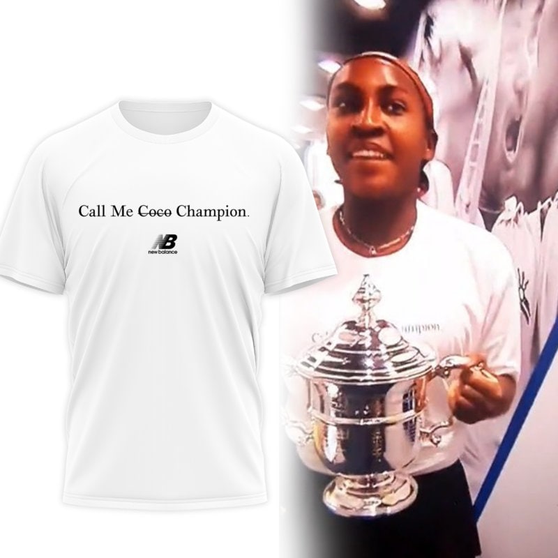 Cheap Call Me Coco Champion T Shirt, New Balance Coco Gauff T Shirt -  Allsoymade