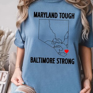 Baltimore Strong Shirt, Pray for Baltimore Shirt, Francis Scott Key, Baltimore Bridge T Shirt, Commemorative March 2024 image 2