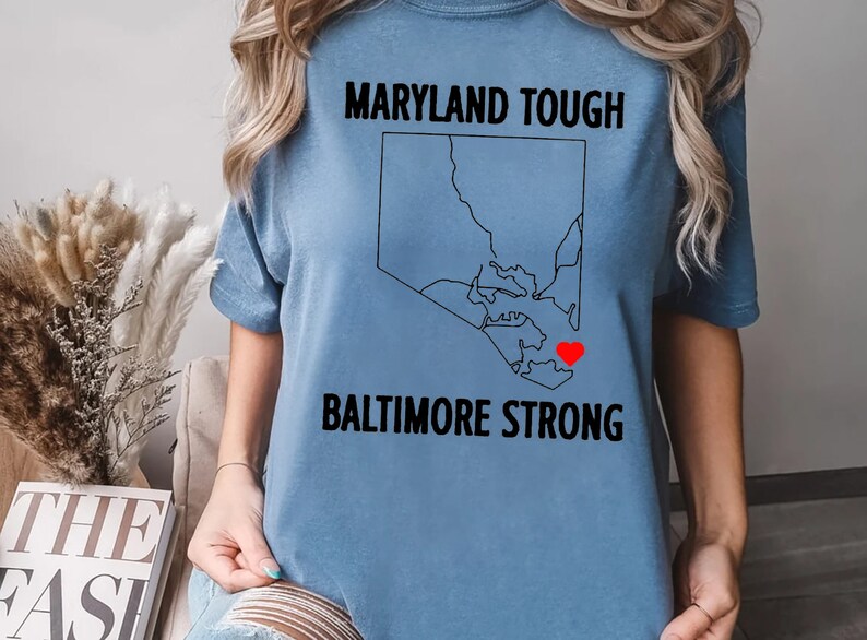 Baltimore Strong Shirt, Pray for Baltimore Shirt, Francis Scott Key, Baltimore Bridge T Shirt, Commemorative March 2024 image 2