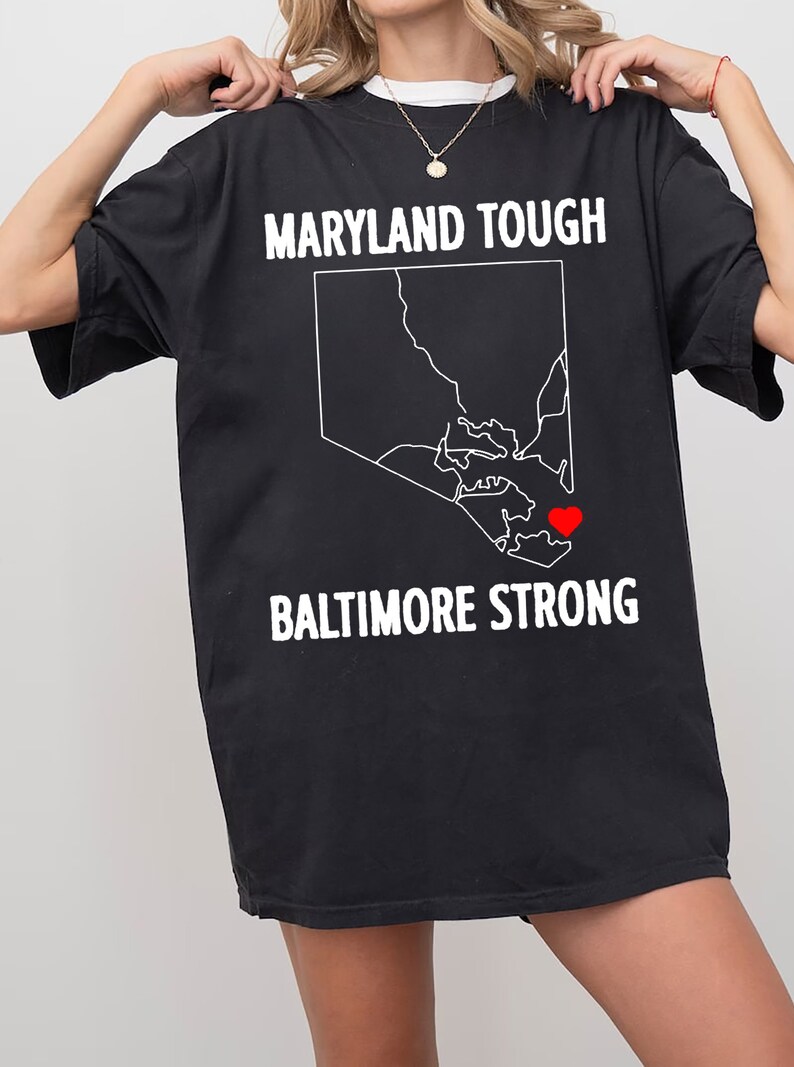 Baltimore Strong Shirt, Pray for Baltimore Shirt, Francis Scott Key, Baltimore Bridge T Shirt, Commemorative March 2024 image 1