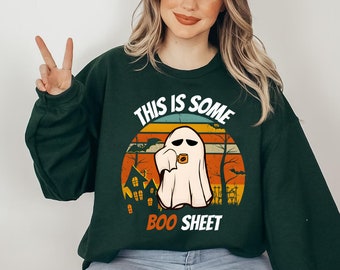 This Is Some BOO Sheet Shirt , Spooky Season Tee, Gift For Kids T-Shirt, Ghost T-Shirt