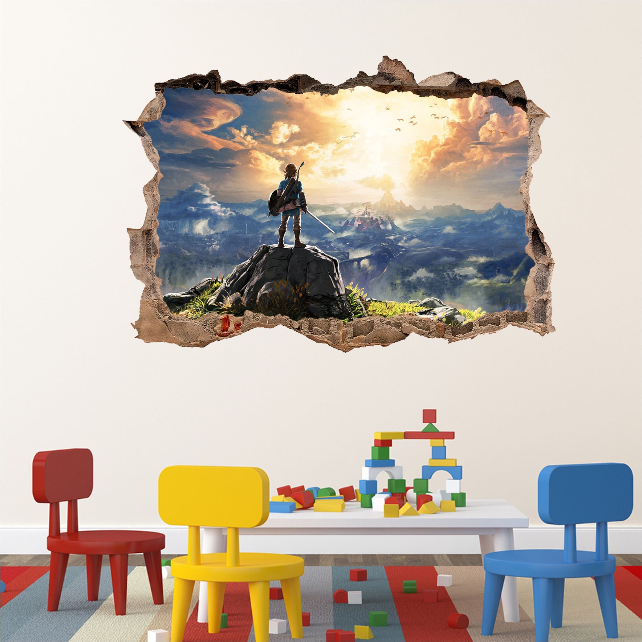 The Legend of Zelda 3D Wall Decal Wall Sticker Wall Decor Wall | Etsy