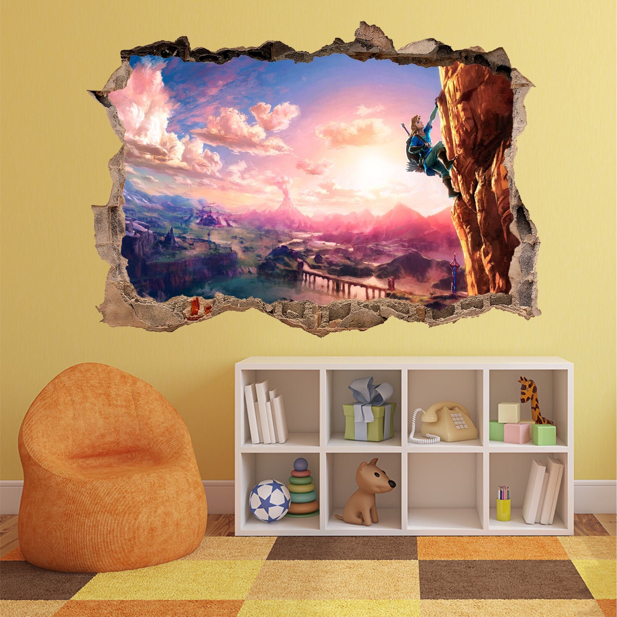 The Legend of Zelda 3D Wall Decal Wall Sticker Wall Decor Wall Etsy
