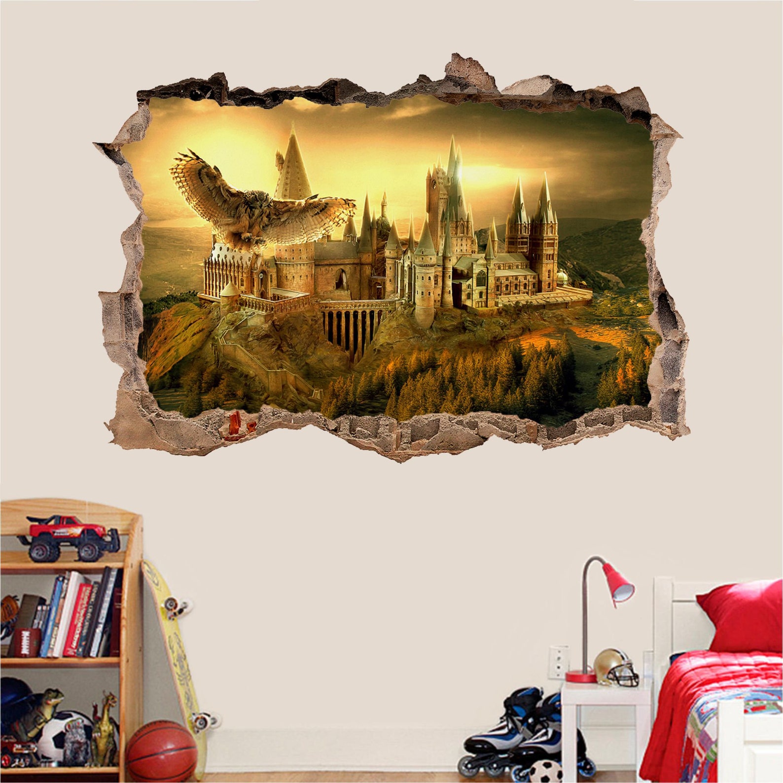Hogwarts Castle Wall Decal Wall Sticker Wall Decor | Etsy