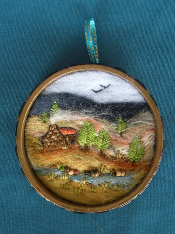 Needle Felting Framed Art Etsy