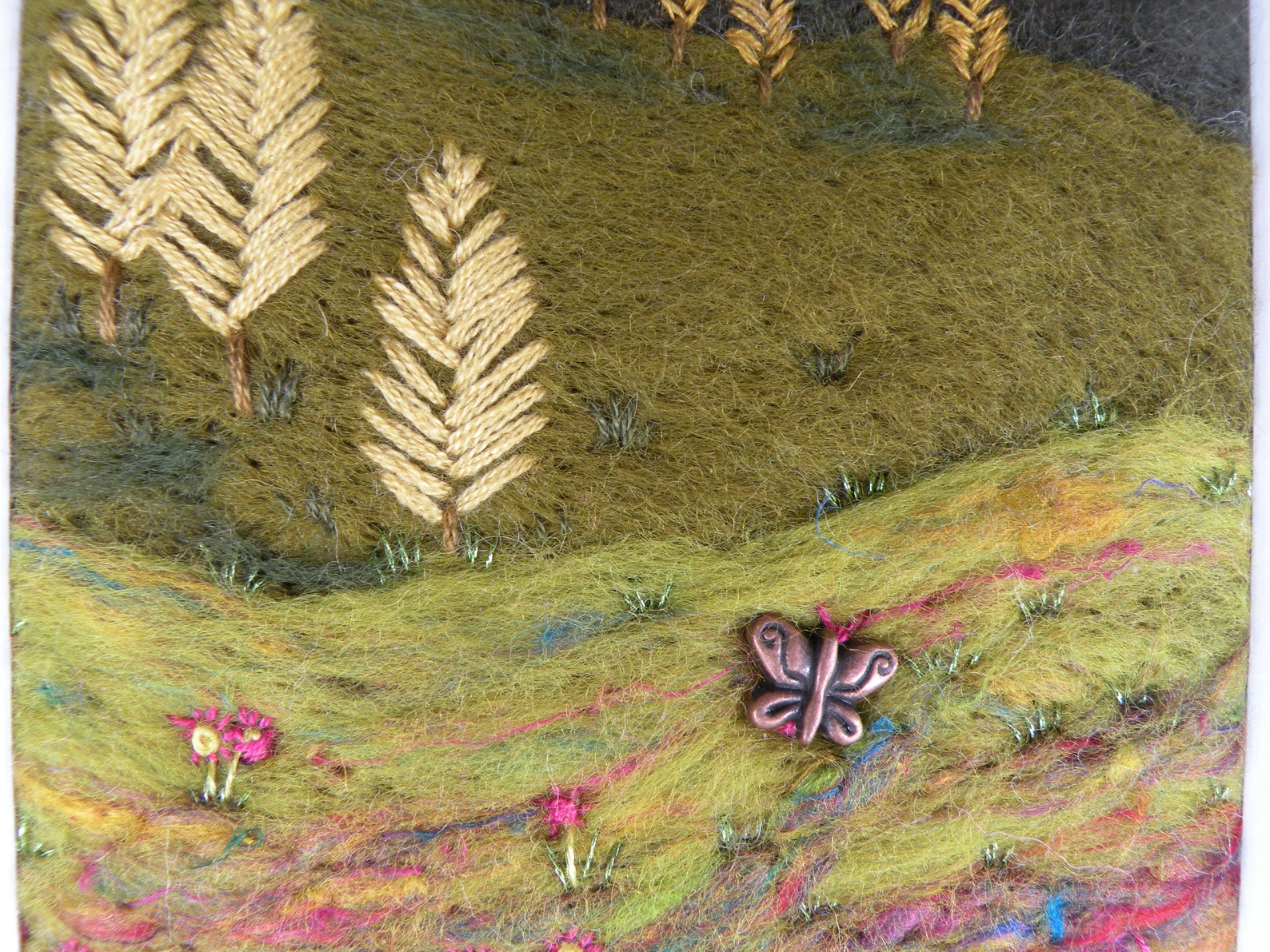 Needle felting framed art Etsy