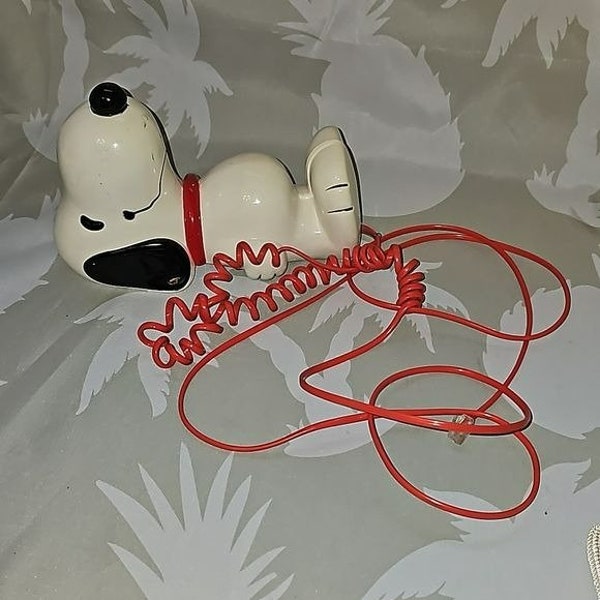 Peanuts Snoopy Push Button Landline Phone