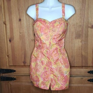 Floral Romper 50's Vintage Swimsuit