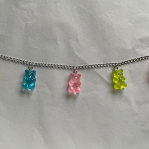 custom 1-7 gummy bear necklace