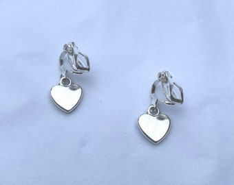 clip on/hook heart earrings