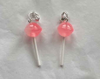 clip on/hook lollipop earrings