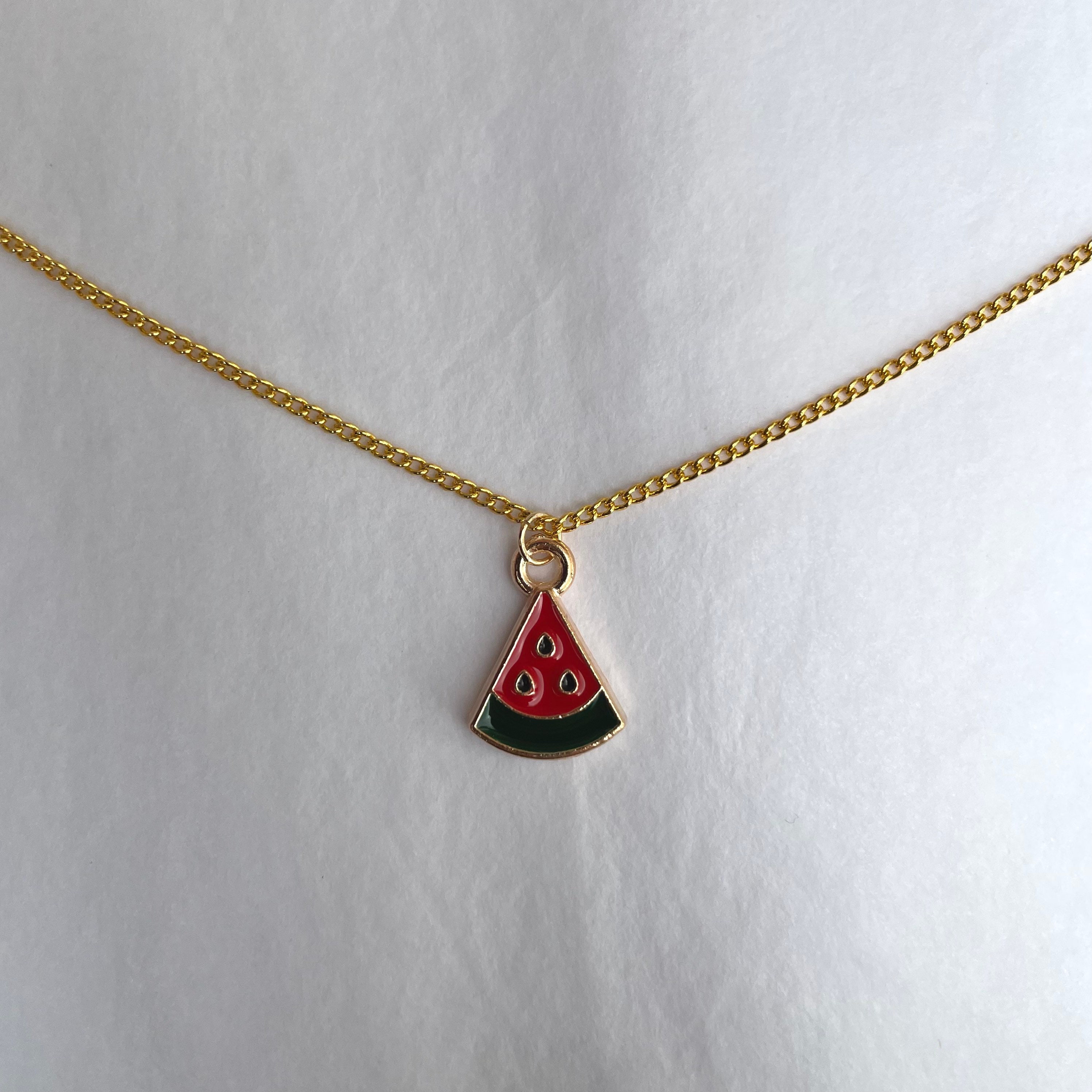 Watermelon necklace on sale