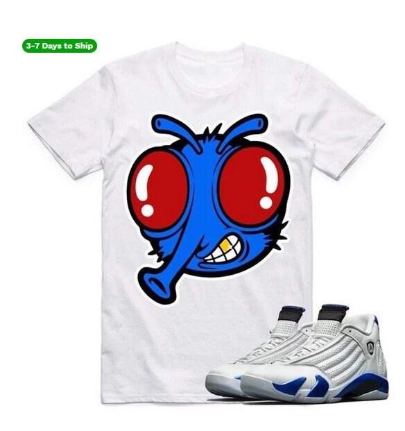 Royal Stoopid Fly Jordan Retro 14 Hyper Blue Sneaker Shirt Etsy